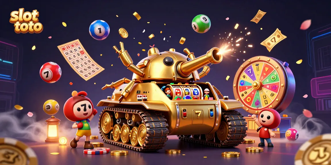 Experience the excitement of slot toto with a bustling 3D casino scene in a golden beetle tank.