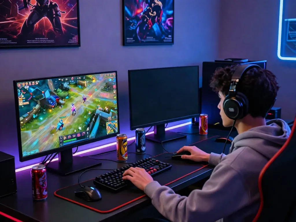 Engaging gaming setup showcasing http://11bet-app.net/ with vivid multiplayer gaming visuals.