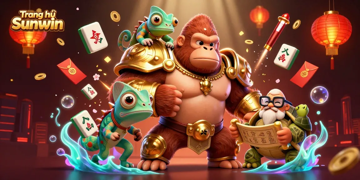 Experience the exciting world of Trang chủ Sunwin, featuring vibrant 3D characters and engaging gambling elements.